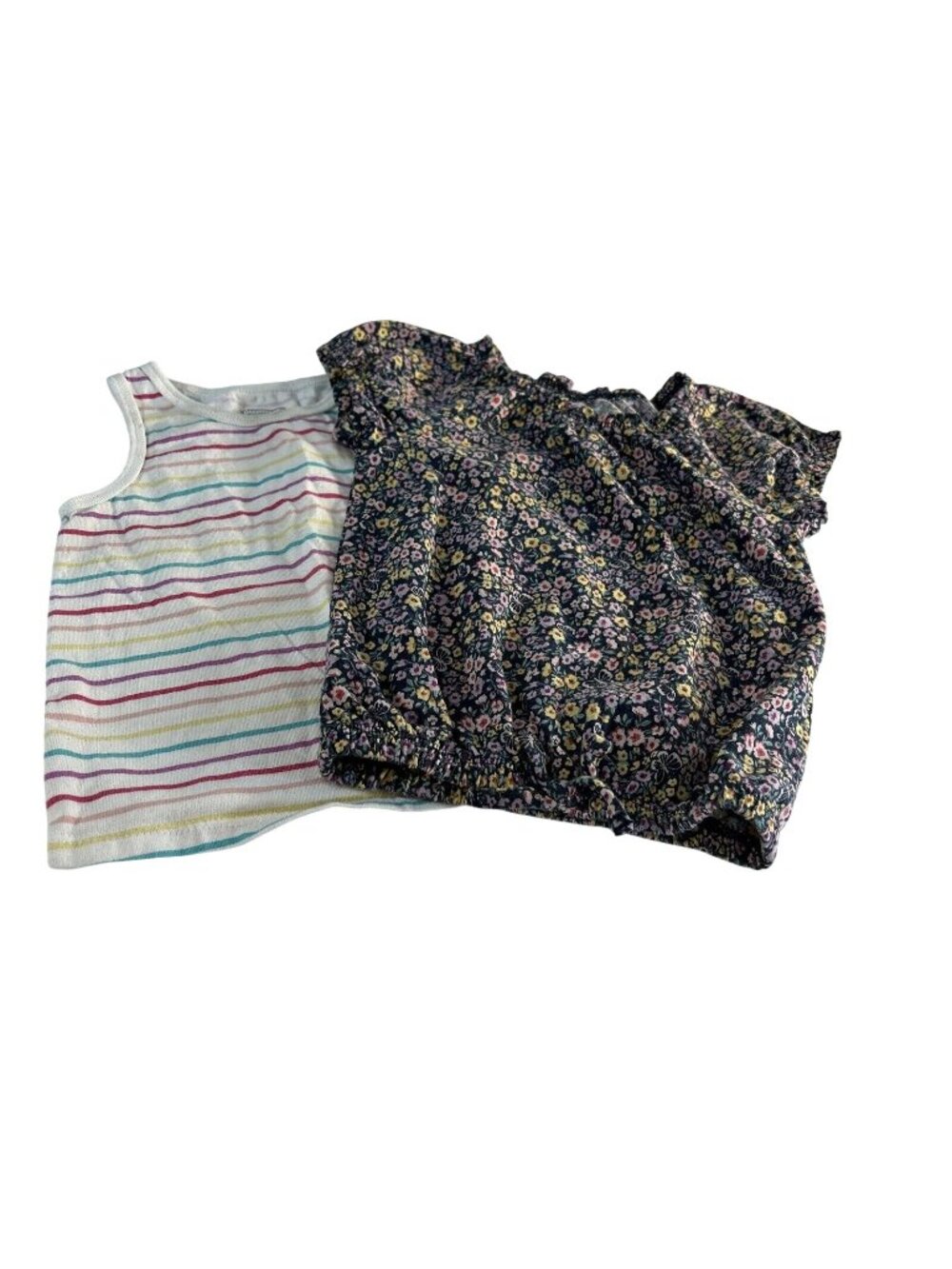 Garanimals Toddler Girls Tops Mixed Lot of 2 Floral/Striped Size 3T